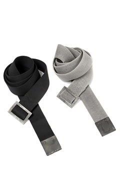 画像をギャラリービューアに読み込む, BORIS BIDJAN SABERI FABRIC & PLATE BELT / OBJECT DYED "BELT5-SIN" (CARBON GREY)