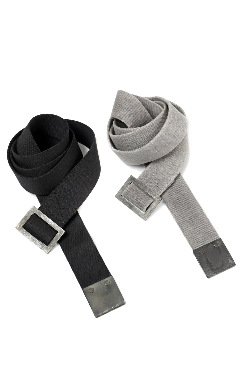 画像をギャラリービューアに読み込む, BORIS BIDJAN SABERI FABRIC & PLATE BELT / OBJECT DYED "BELT5-SIN" (CARBON GREY)
