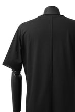 Load image into Gallery viewer, ierib exclusive raw edge Tee type-R  / light jersey (BLACK)