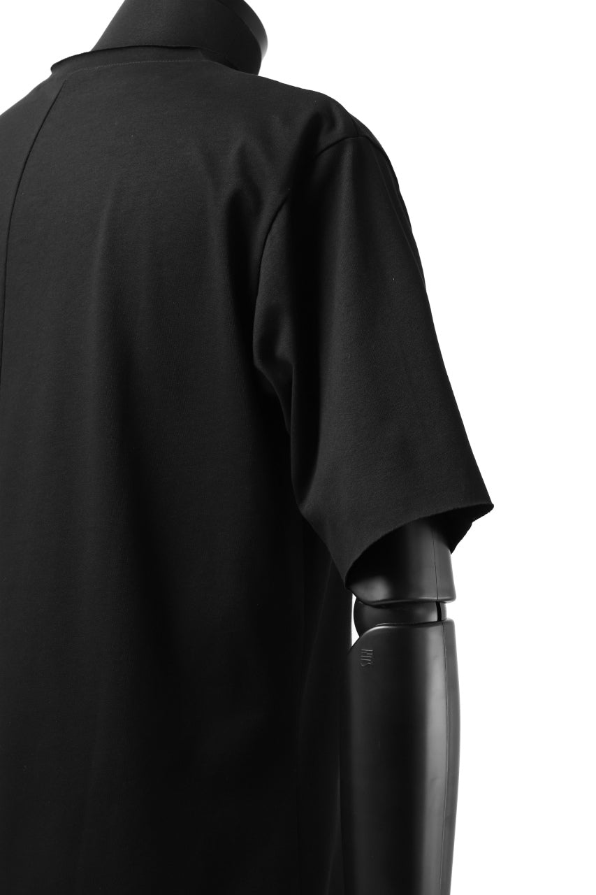 Load image into Gallery viewer, ierib exclusive raw edge Tee type-R  / light jersey (BLACK)