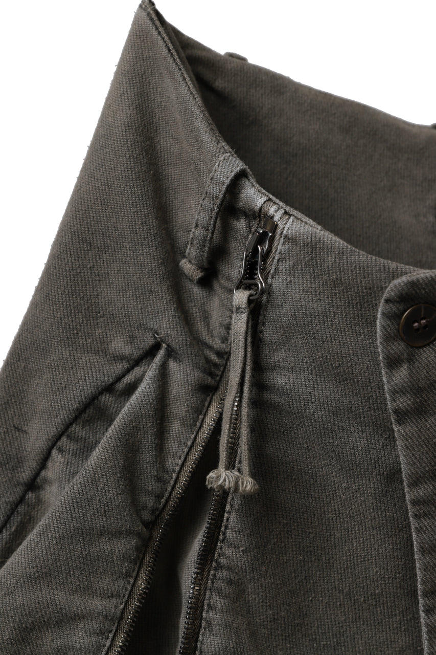 画像をギャラリービューアに読み込む, masnada ICONIC ZIP PANTS / STRETCH REPURPOSED COTTON (DUST)