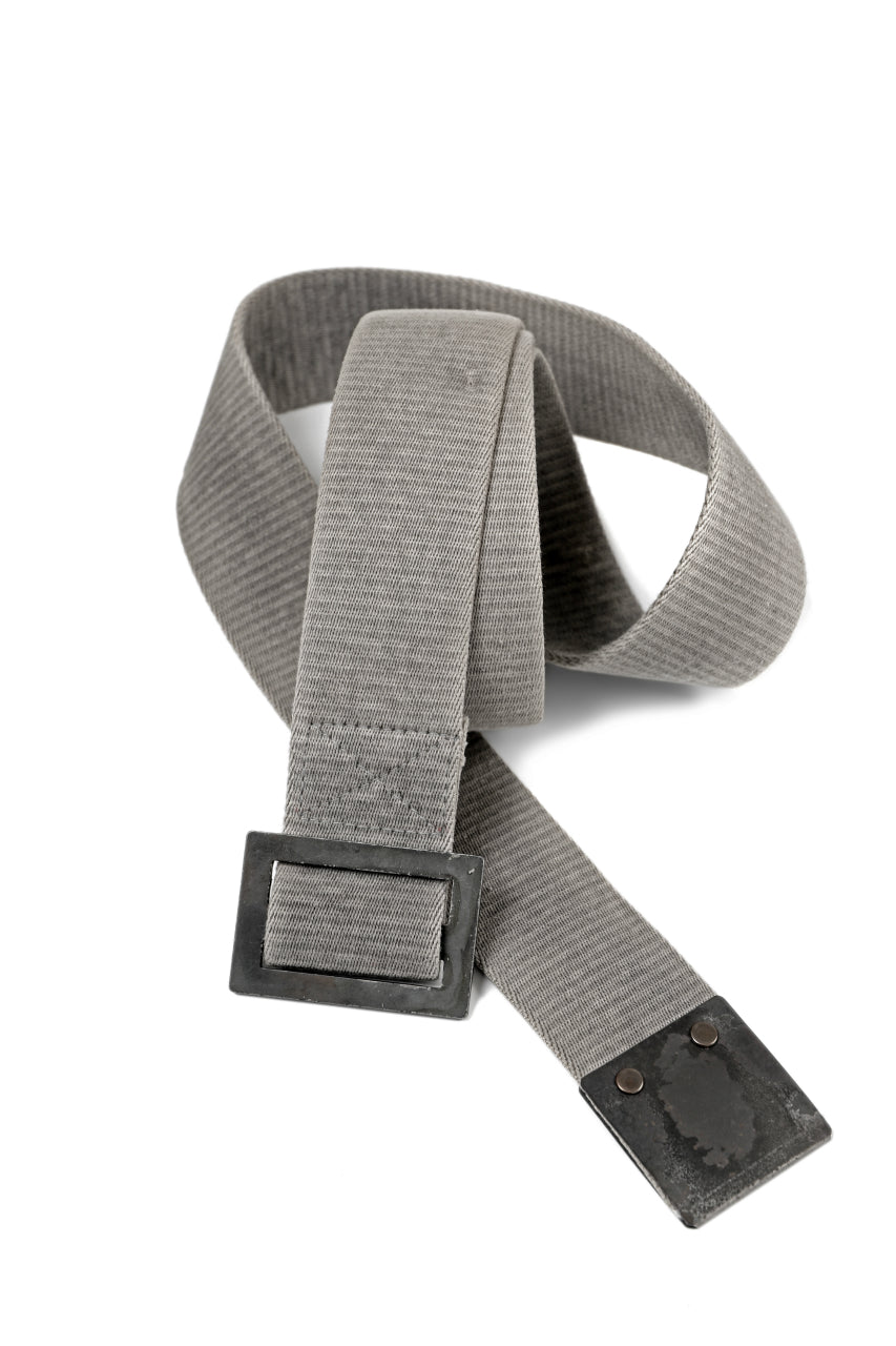 画像をギャラリービューアに読み込む, BORIS BIDJAN SABERI FABRIC & PLATE BELT / OBJECT DYED "BELT5-SIN" (CARBON GREY)