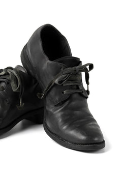 画像をギャラリービューアに読み込む, A DICIANNOVEVENTITRE A1923 DERBY SHOES 033N / HORSE FIORE OILED LEATHER (NERO)