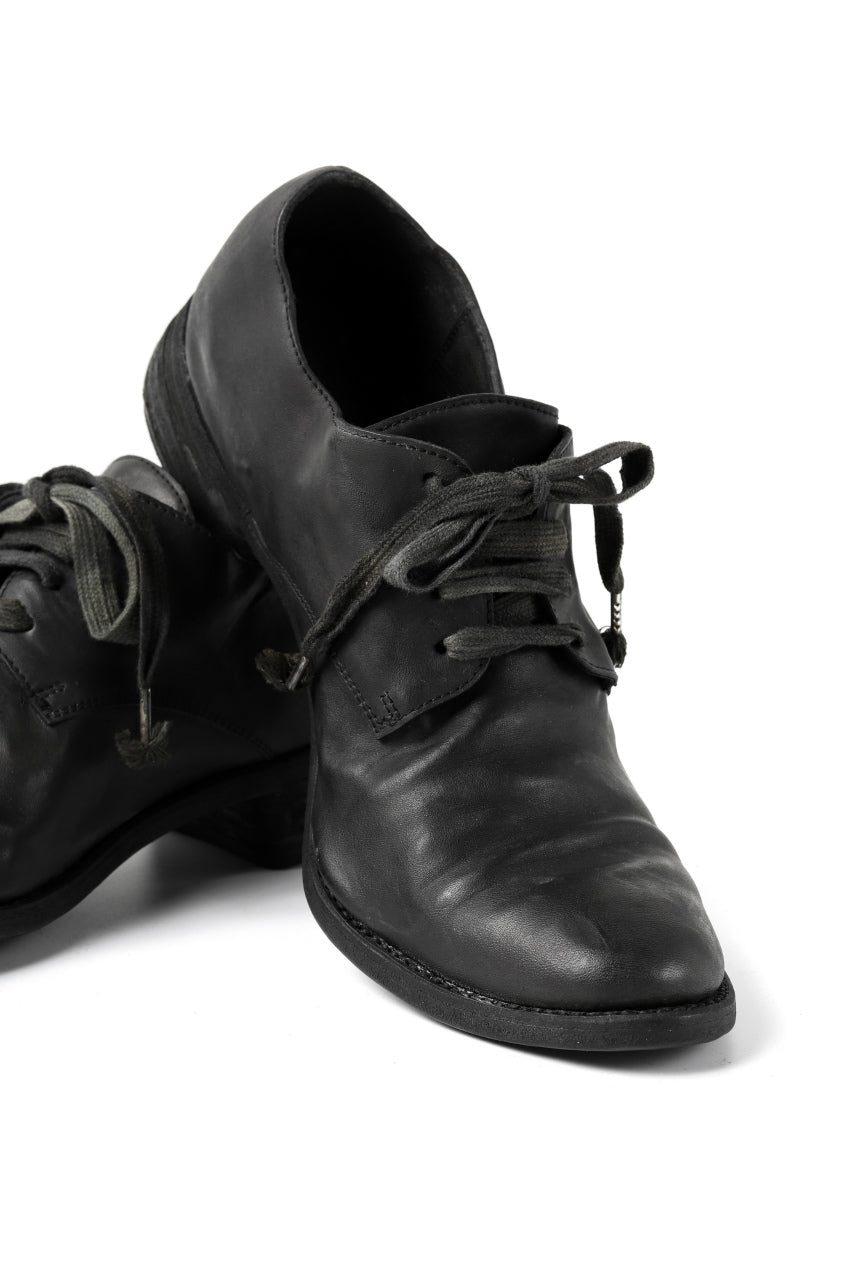 画像をギャラリービューアに読み込む, A DICIANNOVEVENTITRE A1923 DERBY SHOES 033N / HORSE FIORE OILED LEATHER (NERO)