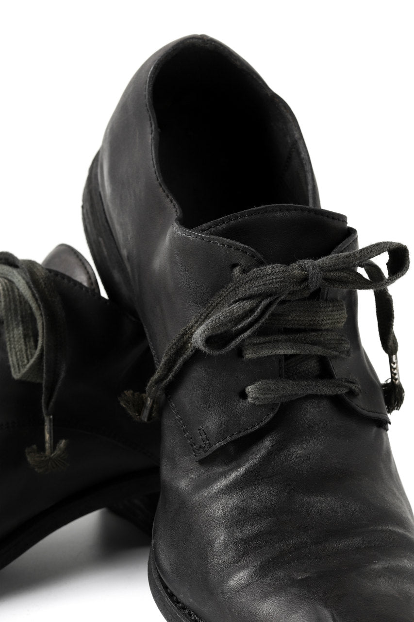 画像をギャラリービューアに読み込む, A DICIANNOVEVENTITRE A1923 DERBY SHOES 033N / HORSE FIORE OILED LEATHER (NERO)