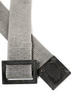 画像をギャラリービューアに読み込む, BORIS BIDJAN SABERI FABRIC & PLATE BELT / OBJECT DYED "BELT5-SIN" (CARBON GREY)