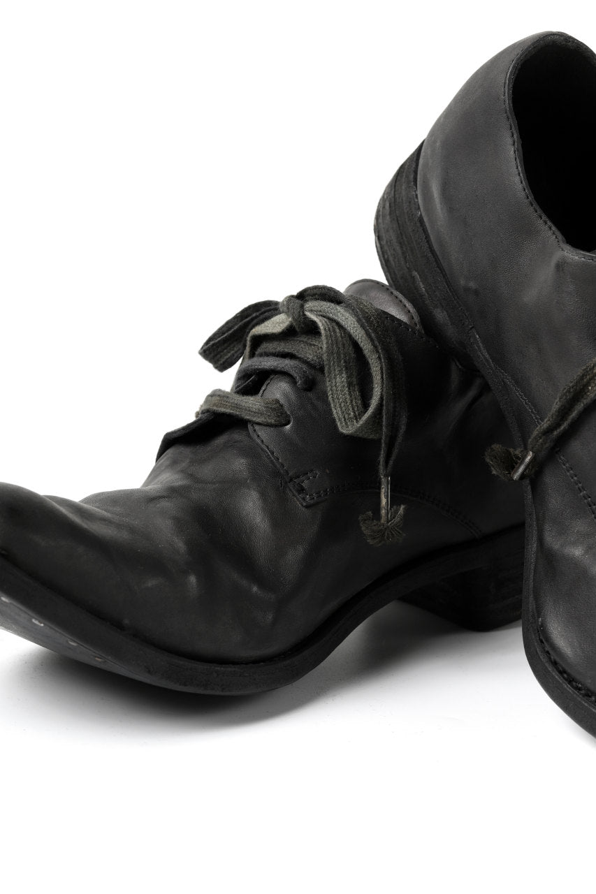 画像をギャラリービューアに読み込む, A DICIANNOVEVENTITRE A1923 DERBY SHOES 033N / HORSE FIORE OILED LEATHER (NERO)