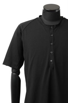 Load image into Gallery viewer, ierib raw edge Tee type-H  / light jersey (BLACK)