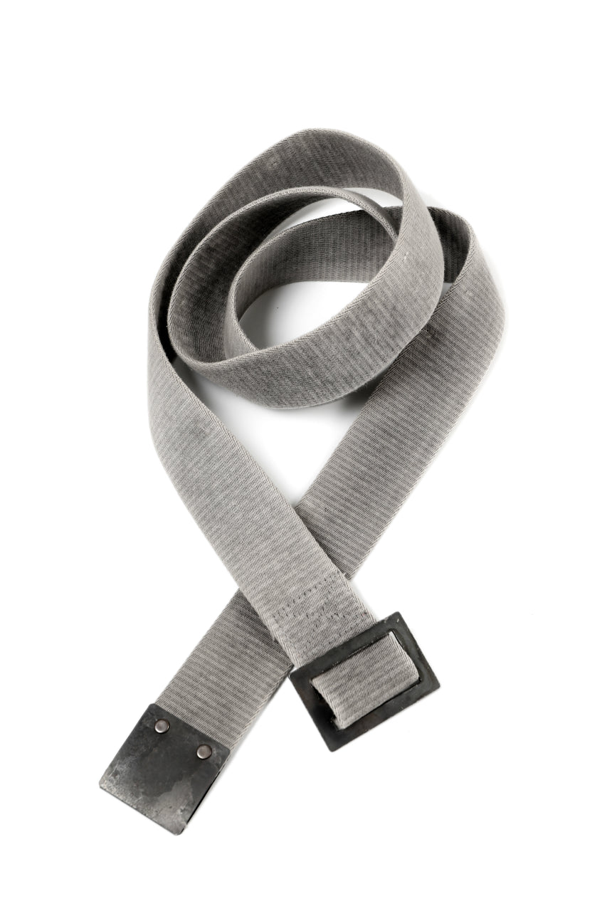 画像をギャラリービューアに読み込む, BORIS BIDJAN SABERI FABRIC & PLATE BELT / OBJECT DYED "BELT5-SIN" (CARBON GREY)