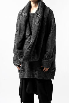 画像をギャラリービューアに読み込む, KLASICA SOULO TWIST SEWN SNOOD / TECH INTERSIA PILE (MIX GREY)