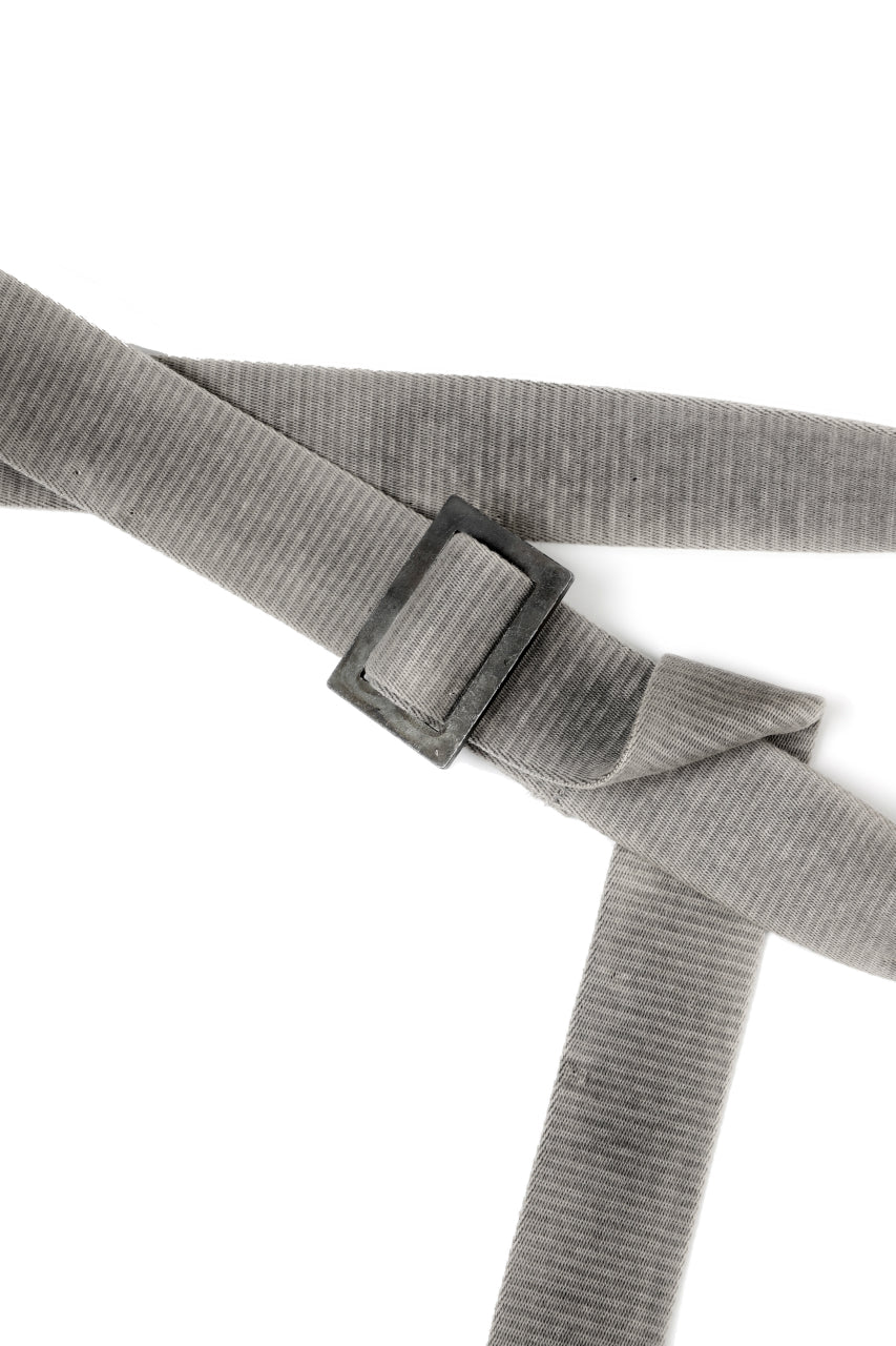 画像をギャラリービューアに読み込む, BORIS BIDJAN SABERI FABRIC & PLATE BELT / OBJECT DYED "BELT5-SIN" (CARBON GREY)