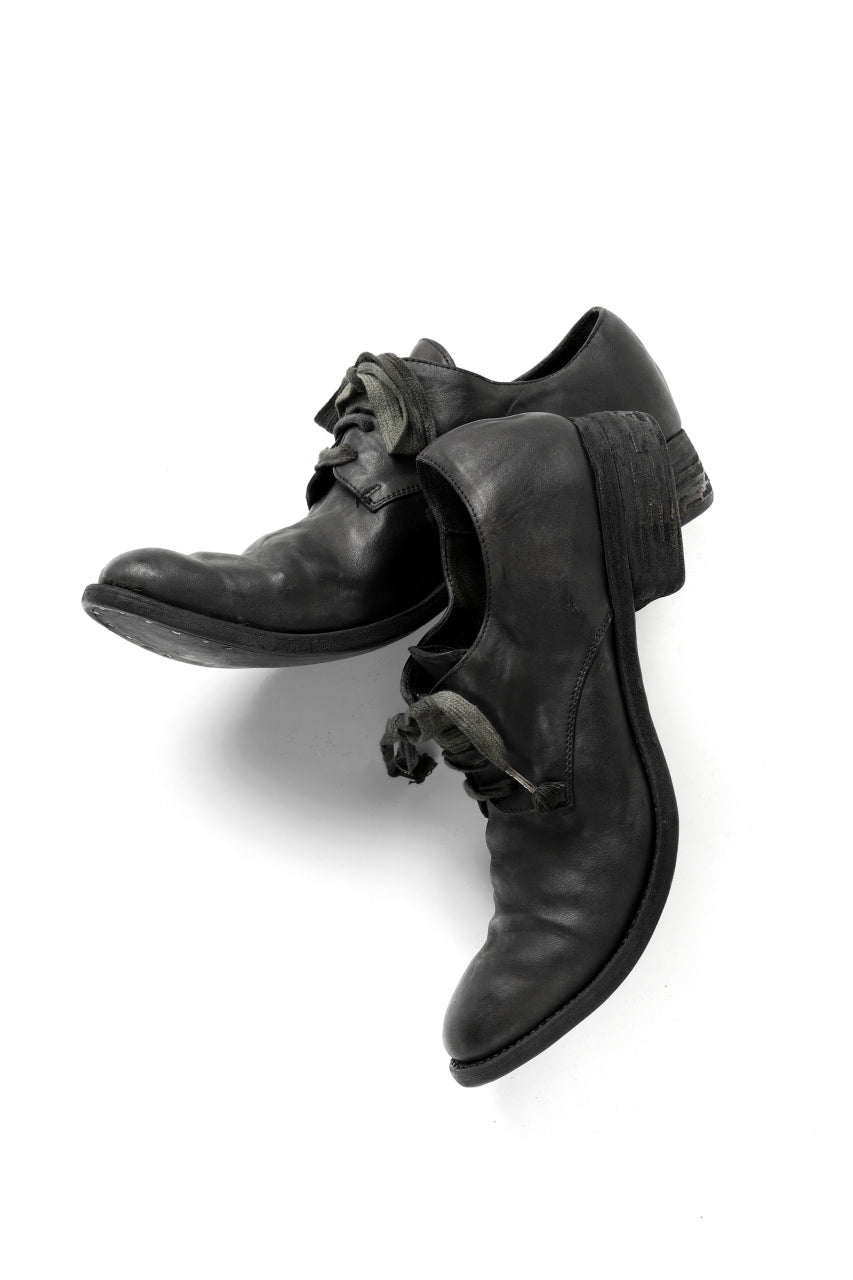 画像をギャラリービューアに読み込む, A DICIANNOVEVENTITRE A1923 DERBY SHOES 033N / HORSE FIORE OILED LEATHER (NERO)