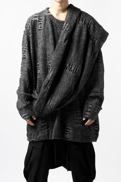 画像をギャラリービューアに読み込む, KLASICA SOULO TWIST SEWN SNOOD / TECH INTERSIA PILE (MIX GREY)
