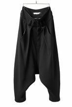 画像をギャラリービューアに読み込む, SOSNOVSKA exclusive CLOWN STYLE PANTS / WOOL STRETCH (BLACK)