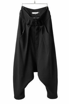 画像をギャラリービューアに読み込む, SOSNOVSKA exclusive CLOWN STYLE PANTS / WOOL STRETCH (BLACK)