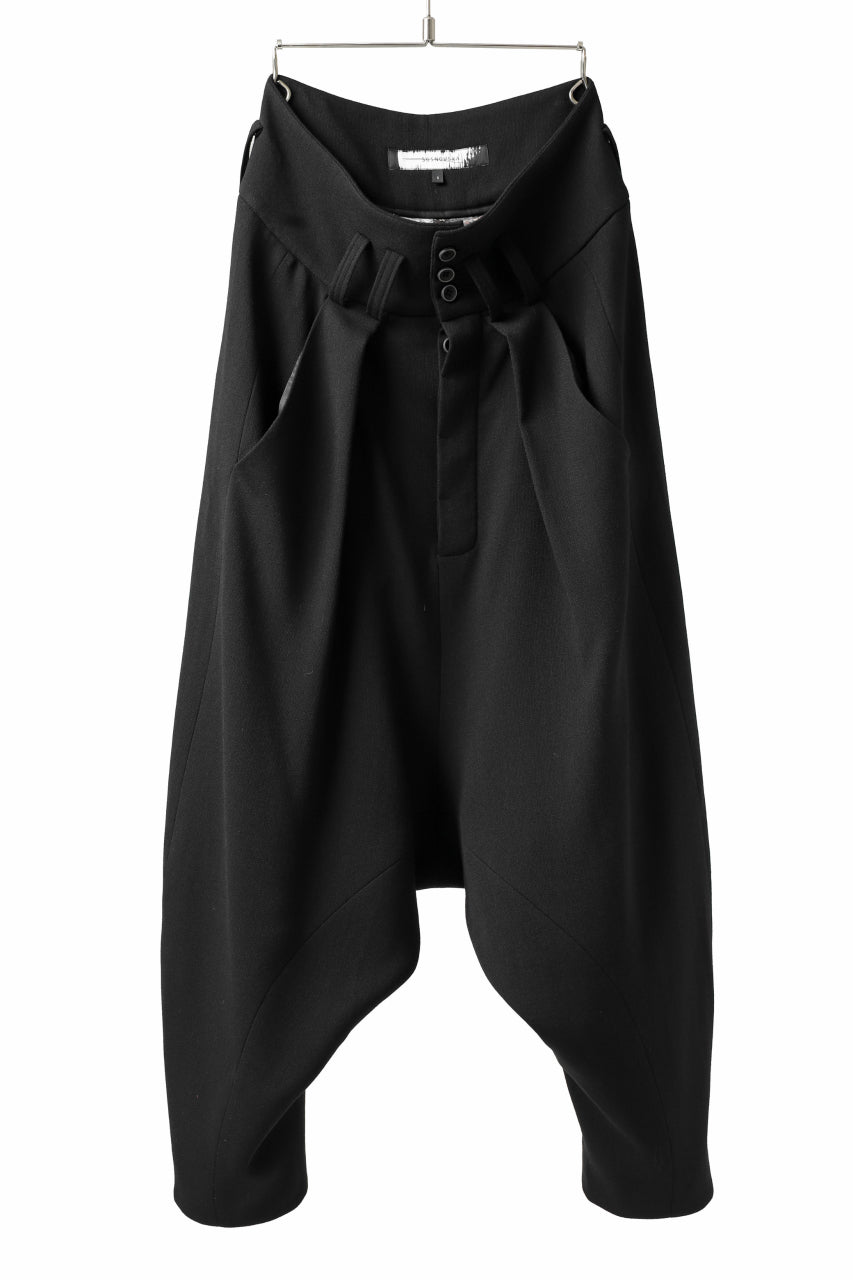 画像をギャラリービューアに読み込む, SOSNOVSKA exclusive CLOWN STYLE PANTS / WOOL STRETCH (BLACK)