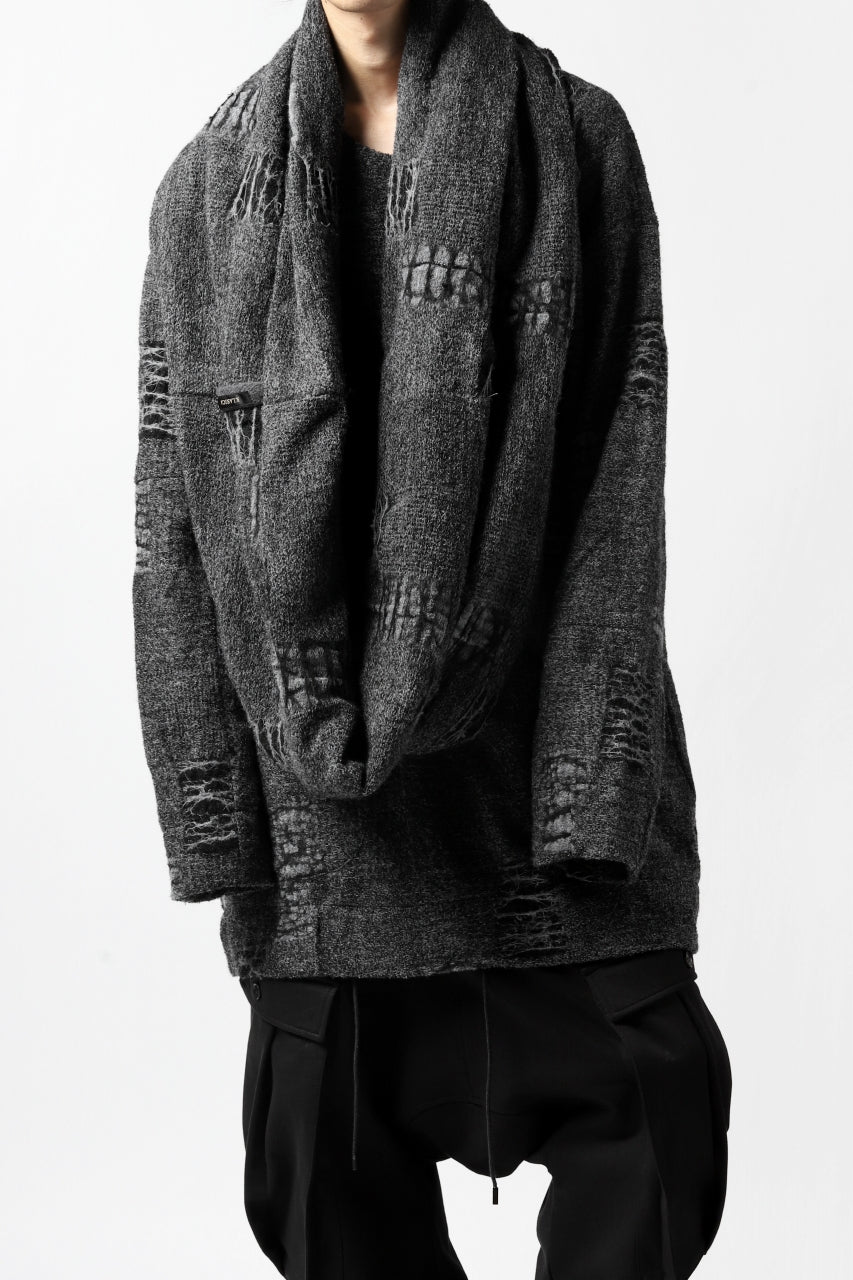 画像をギャラリービューアに読み込む, KLASICA SOULO TWIST SEWN SNOOD / TECH INTERSIA PILE (MIX GREY)