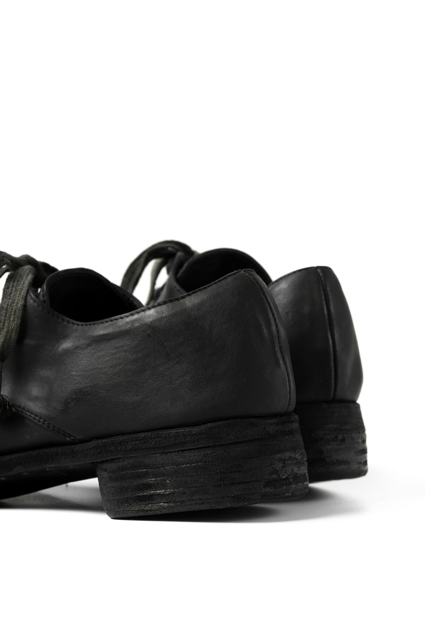 画像をギャラリービューアに読み込む, A DICIANNOVEVENTITRE A1923 DERBY SHOES 033N / HORSE FIORE OILED LEATHER (NERO)
