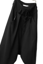 画像をギャラリービューアに読み込む, SOSNOVSKA exclusive CLOWN STYLE PANTS / WOOL STRETCH (BLACK)