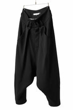画像をギャラリービューアに読み込む, SOSNOVSKA exclusive CLOWN STYLE PANTS / WOOL STRETCH (BLACK)