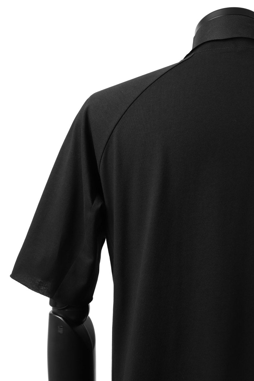 Load image into Gallery viewer, ierib raw edge Tee type-H  / light jersey (BLACK)