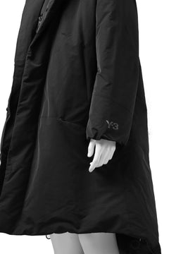 画像をギャラリービューアに読み込む, Y-3 Yohji Yamamoto M CH2 DOWN COAT  / SUEDED POLY (BLACK)