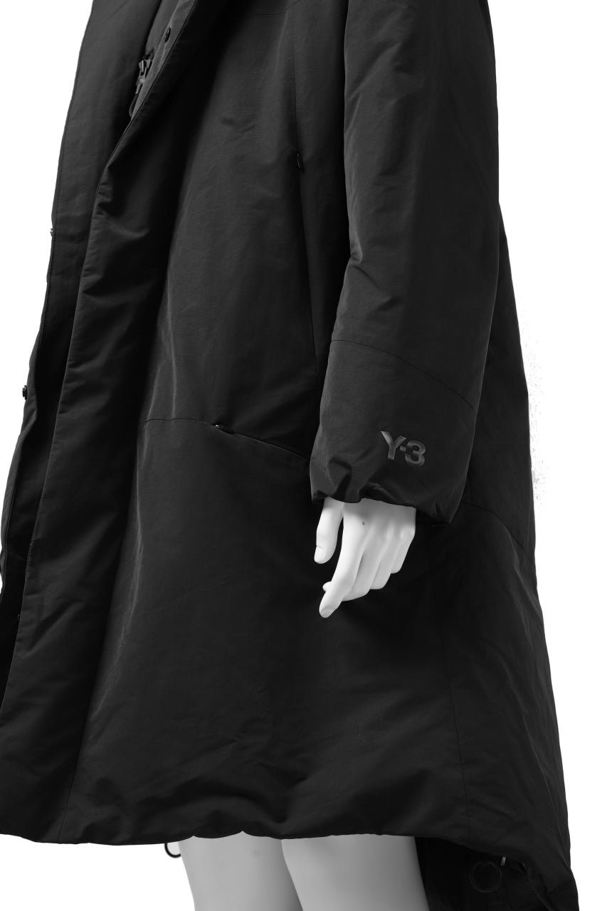 画像をギャラリービューアに読み込む, Y-3 Yohji Yamamoto M CH2 DOWN COAT  / SUEDED POLY (BLACK)