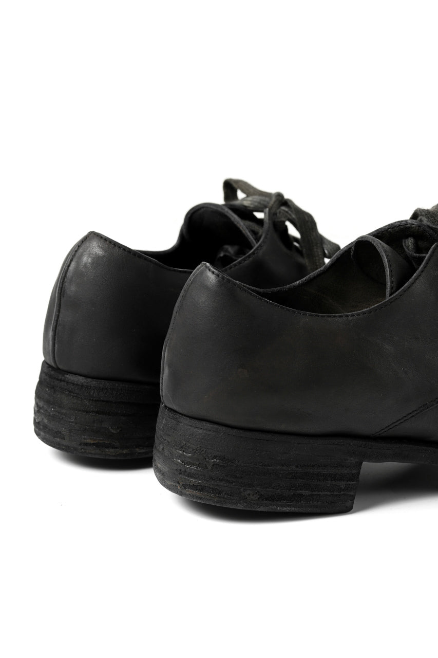 画像をギャラリービューアに読み込む, A DICIANNOVEVENTITRE A1923 DERBY SHOES 033N / HORSE FIORE OILED LEATHER (NERO)