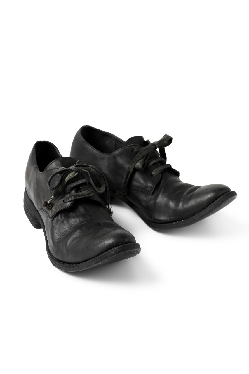 画像をギャラリービューアに読み込む, A DICIANNOVEVENTITRE A1923 DERBY SHOES 033N / HORSE FIORE OILED LEATHER (NERO)