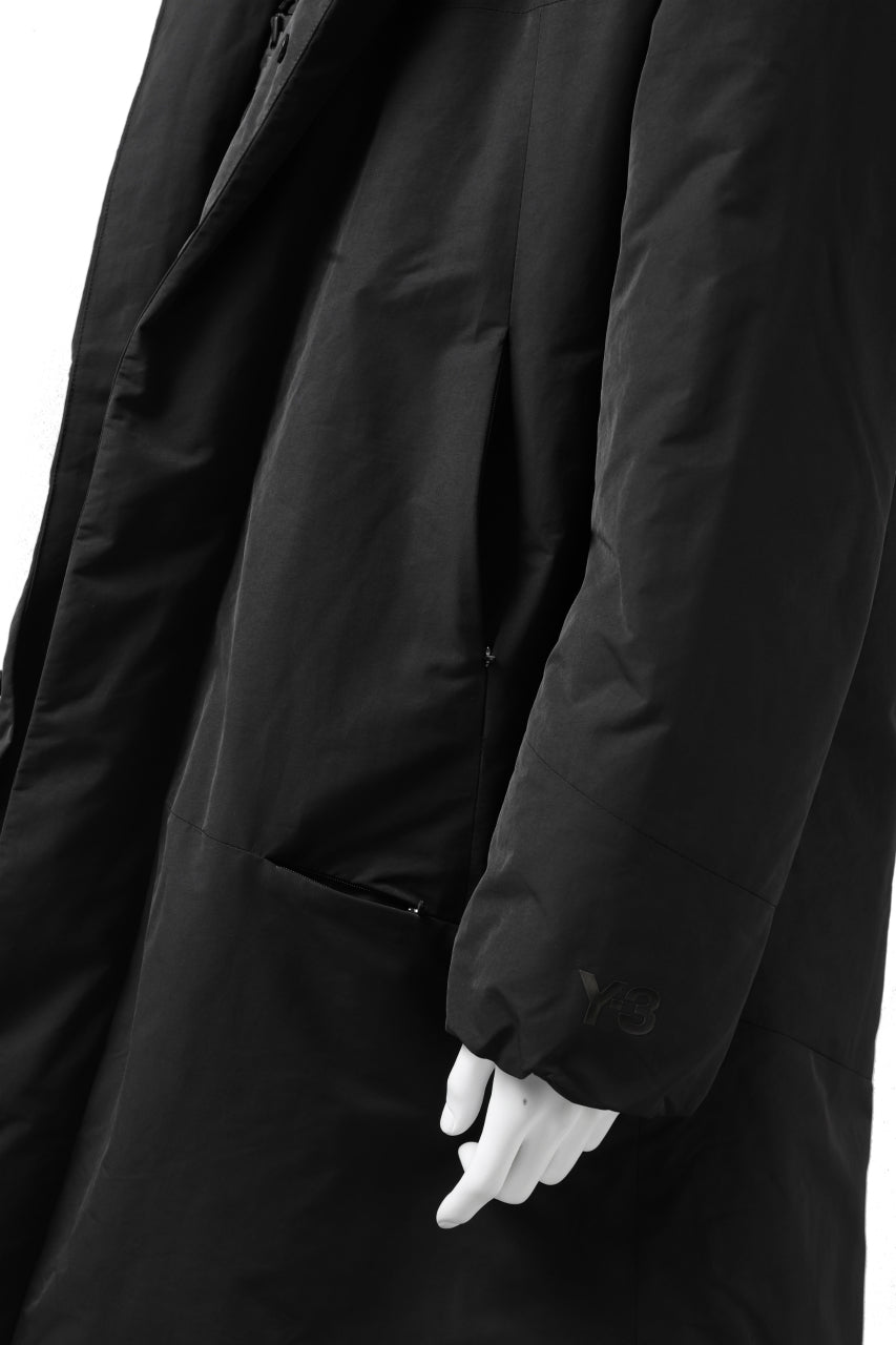画像をギャラリービューアに読み込む, Y-3 Yohji Yamamoto M CH2 DOWN COAT  / SUEDED POLY (BLACK)
