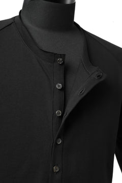 Load image into Gallery viewer, ierib raw edge Tee type-H  / light jersey (BLACK)