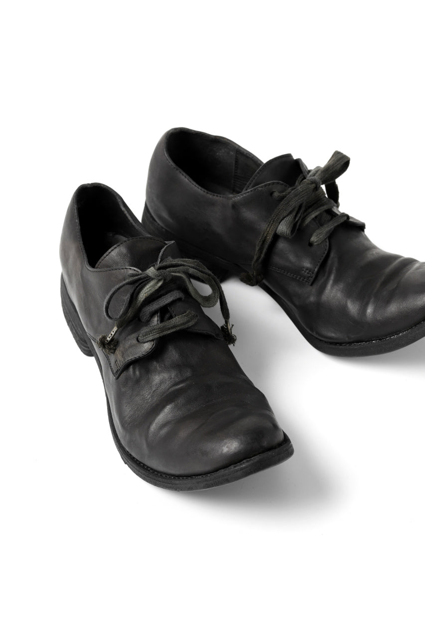 画像をギャラリービューアに読み込む, A DICIANNOVEVENTITRE A1923 DERBY SHOES 033N / HORSE FIORE OILED LEATHER (NERO)