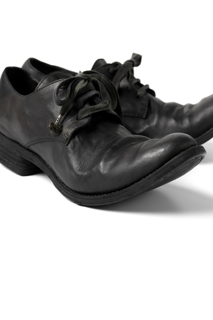 画像をギャラリービューアに読み込む, A DICIANNOVEVENTITRE A1923 DERBY SHOES 033N / HORSE FIORE OILED LEATHER (NERO)