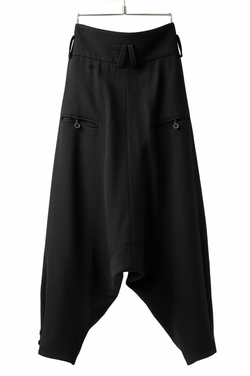 画像をギャラリービューアに読み込む, SOSNOVSKA exclusive CLOWN STYLE PANTS / WOOL STRETCH (BLACK)