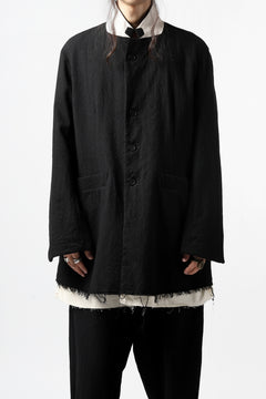 画像をギャラリービューアに読み込む, KLASICA BASTILLE PILGRIM BLAZER / OFF TWEED WOOL (BLACK)