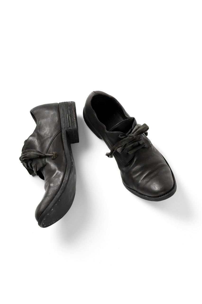 画像をギャラリービューアに読み込む, A DICIANNOVEVENTITRE A1923 DERBY SHOES 033N / HORSE FIORE OILED LEATHER (NERO)