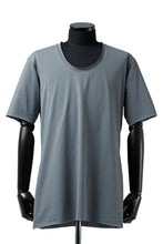 Load image into Gallery viewer, ierib exclusive raw edge Tee type-R  / light jersey (BLUE GREY)
