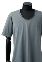 Load image into Gallery viewer, ierib exclusive raw edge Tee type-R  / light jersey (BLUE GREY)