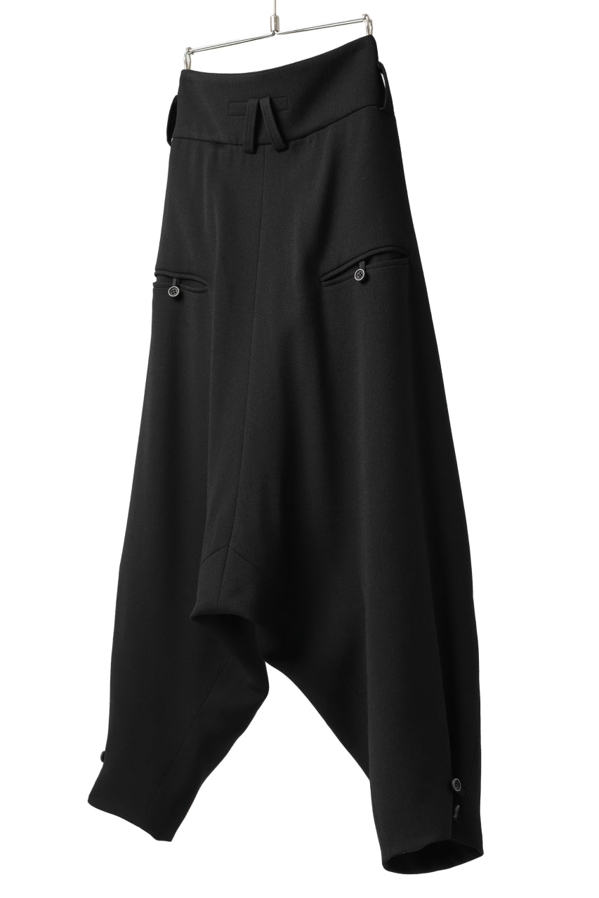 画像をギャラリービューアに読み込む, SOSNOVSKA exclusive CLOWN STYLE PANTS / WOOL STRETCH (BLACK)