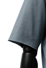 Load image into Gallery viewer, ierib exclusive raw edge Tee type-R  / light jersey (BLUE GREY)