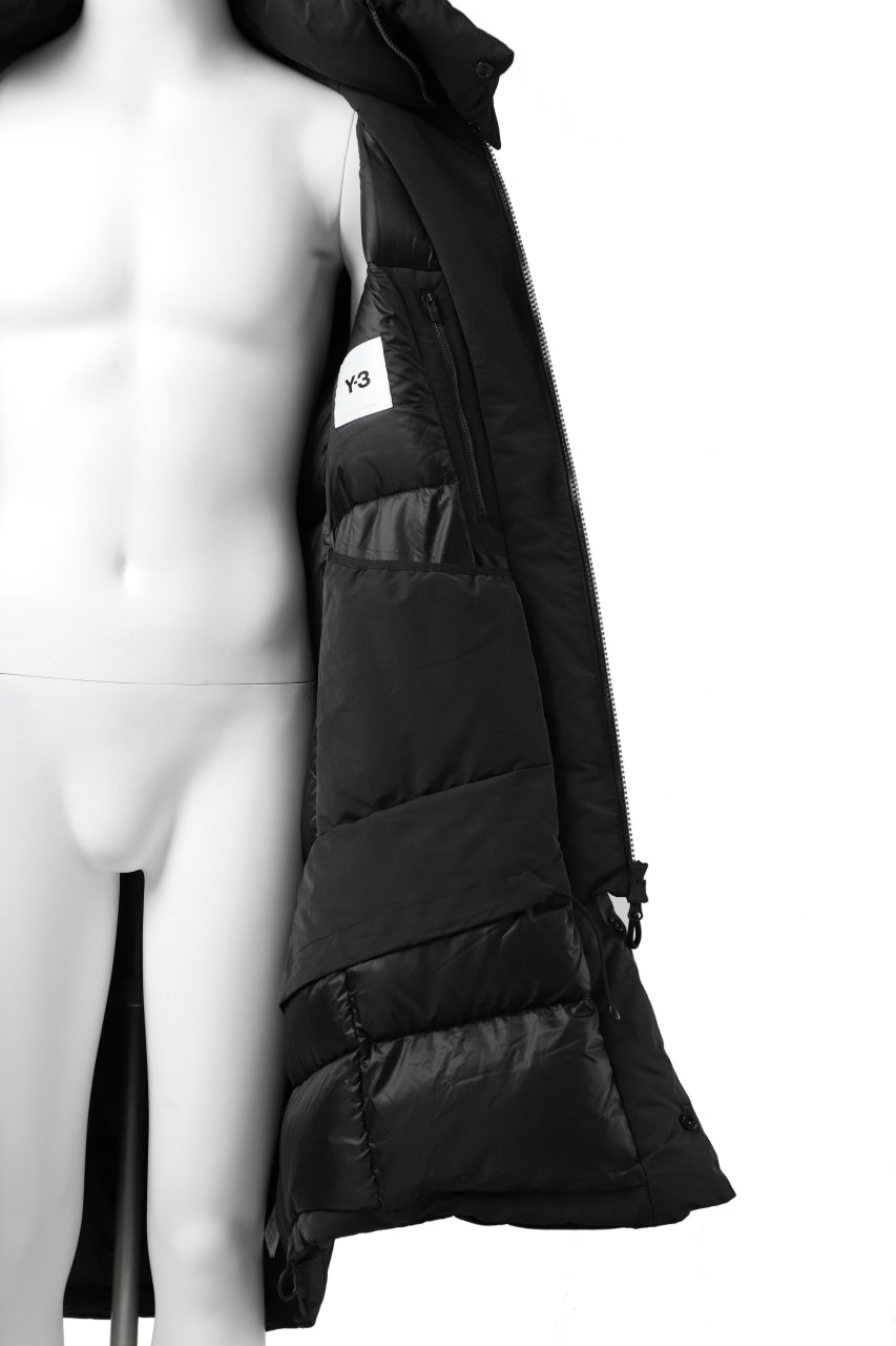 画像をギャラリービューアに読み込む, Y-3 Yohji Yamamoto M CH2 DOWN COAT  / SUEDED POLY (BLACK)