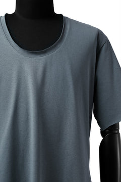 Load image into Gallery viewer, ierib exclusive raw edge Tee type-R  / light jersey (BLUE GREY)