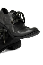 画像をギャラリービューアに読み込む, A DICIANNOVEVENTITRE A1923 DERBY SHOES 033N / HORSE FIORE OILED LEATHER (NERO)