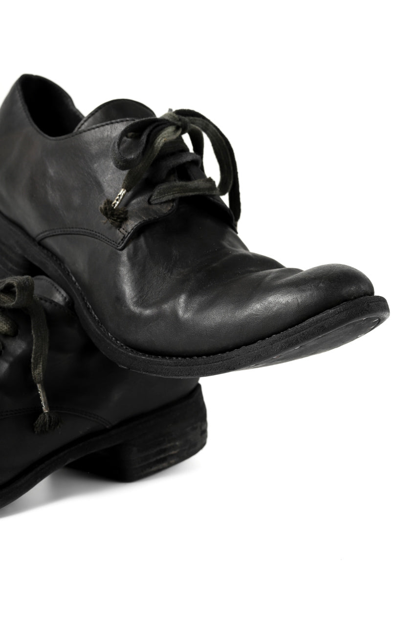 画像をギャラリービューアに読み込む, A DICIANNOVEVENTITRE A1923 DERBY SHOES 033N / HORSE FIORE OILED LEATHER (NERO)