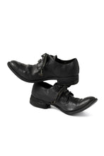 画像をギャラリービューアに読み込む, A DICIANNOVEVENTITRE A1923 DERBY SHOES 033N / HORSE FIORE OILED LEATHER (NERO)