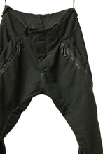 画像をギャラリービューアに読み込む, masnada LATERAL ZIP BAGGY PANTS / STRETCH REPURPOSED COTTON (LEGION)