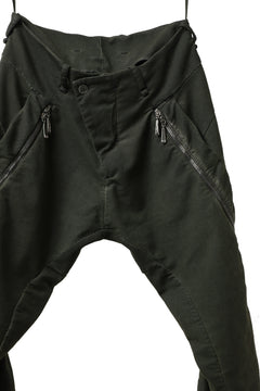 画像をギャラリービューアに読み込む, masnada LATERAL ZIP BAGGY PANTS / STRETCH REPURPOSED COTTON (LEGION)