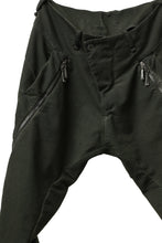 画像をギャラリービューアに読み込む, masnada LATERAL ZIP BAGGY PANTS / STRETCH REPURPOSED COTTON (LEGION)