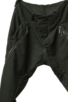 画像をギャラリービューアに読み込む, masnada LATERAL ZIP BAGGY PANTS / STRETCH REPURPOSED COTTON (LEGION)
