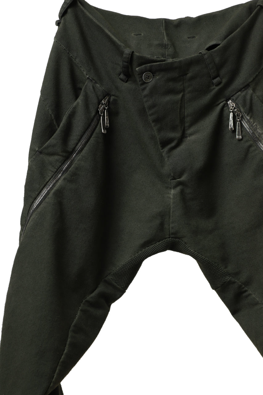 画像をギャラリービューアに読み込む, masnada LATERAL ZIP BAGGY PANTS / STRETCH REPURPOSED COTTON (LEGION)